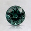 6.4mm Unheated Teal Round Sapphire