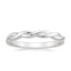 18K White Gold Twisted Vine Ring, smalltop view