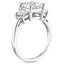 18KW Moissanite Embrace Diamond Ring, smalltop view