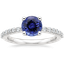 Sapphire Rosabel Rose Cut Diamond Ring in 18K White Gold
