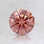 0.77 Ct. Fancy Orangy Pink Round Lab Created Diamond
