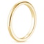 18K Yellow Gold 2mm Comfort Fit Wedding Ring, smallside view