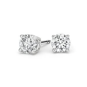 18K White Gold Certified Lab Created Diamond Stud Earrings (2 ct. tw.)