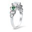 Contemporary Emerald and Baguette Diamond Ring, smallview