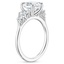 18KW Moissanite Oval Five Stone Diamond Ring (1 ct. tw.), smalltop view