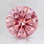 1.51 Ct. Fancy Intense Pink Round Lab Created Diamond