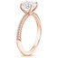 14K Rose Gold Callista Diamond Ring, smallside view