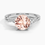 18KW Morganite Chamise Diamond Ring (1/15 ct. tw.), smalltop view