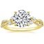 18K Yellow Gold Luxe Willow Diamond Ring (1/4 ct. tw.), smalltop view