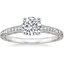 Round Platinum Luxe Hudson Diamond Ring (1/10 ct. tw.)
