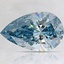 1.18 Ct. Fancy Vivid Blue Pear Lab Created Diamond