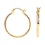 14K Yellow Gold Classic Hoop Earrings, smalladditional view 1