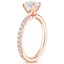 14KR Moissanite Luxe Amelie Diamond Ring, smalltop view