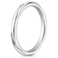 18K White Gold Twisting Wedding Ring, smallside view