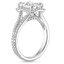 18KW Sapphire Fortuna Halo Diamond Ring (1/2 ct. tw.), smalltop view