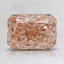 1.01 Ct. Fancy Pinkish Orange Radiant Lab Created Diamond