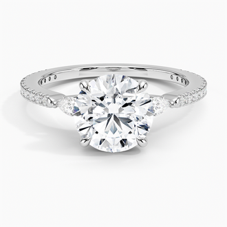 Luxe Aria Three Stone Diamond Ring - Brilliant Earth