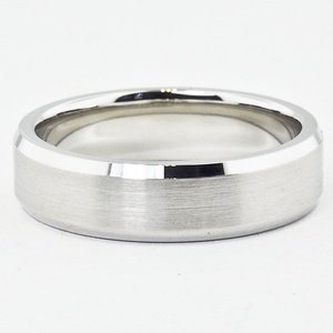 5.5mm Beveled Edge Matte Wedding Ring | Brilliant Earth