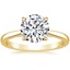 18K Yellow Gold Dawn Diamond Ring, smalltop view