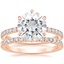 14KR Moissanite Bliss Diamond Ring (1/6 ct. tw.) with Bliss Diamond Ring (1/5 ct. tw.), smalltop view