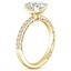 18K Yellow Gold Tacori Petite Crescent Diamond Ring, smallside view