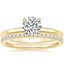 18K Yellow Gold Salma Diamond Ring with Ballad Diamond Ring (1/6 ct. tw.)