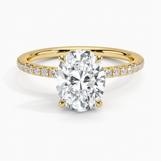 18K Yellow Gold Delicate Amelie Diamond Ring (1/6 ct. tw.)