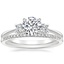 Platinum Adorned Selene Diamond Ring (1/4 ct. tw.) with Whisper Diamond Ring (1/10 ct. tw.)