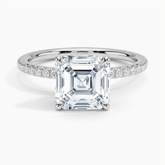 18K White Gold Delicate Amelie Diamond Ring (1/6 ct. tw.)
