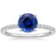 18KW Sapphire Ballad Diamond Ring (1/8 ct. tw.), smalltop view