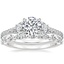18K White Gold Ava Diamond Ring (1/2 ct. tw.) with Versailles Diamond Ring (2/5 ct. tw.)
