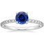 18KW Sapphire Luxe Petite Shared Prong Diamond Ring (1/3 ct. tw.), smalltop view
