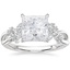 Moissanite Summer Blossom Diamond Ring (1/4 ct. tw.) in 18K White Gold