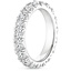 Platinum French Pavé Eternity Lab Diamond Ring (3 ct. tw.), smallside view