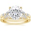 18KY Moissanite Verbena Diamond Bridal Set (1/4 ct. tw.), smalltop view