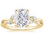 18KY Moissanite Willow Diamond Ring (1/8 ct. tw.), smalltop view
