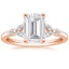 14KR Moissanite Verbena Diamond Ring, smalltop view