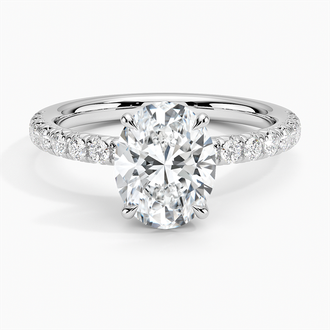French Pavé Diamond Ring