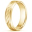 18K Yellow Gold River Wedding Ring, smallside view