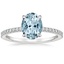 18KW Aquamarine Viviana Diamond Ring (1/4 ct. tw.), smalltop view