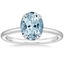 Aquamarine Sora Diamond Ring in Platinum