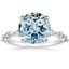 Aquamarine Joelle Diamond Ring (1/3 ct. tw.) in Platinum