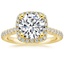 18K Yellow Gold Adorned Odessa Diamond Ring (1/3 ct. tw.), smalltop view