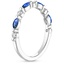 18K White Gold Versailles Sapphire and Diamond Ring (1/8 ct. tw.), smallside view