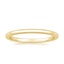 18K Yellow Gold Petite Comfort Fit Wedding Ring, smalltop view