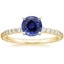 18KY Sapphire Luxe Petite Shared Prong Diamond Ring (1/3 ct. tw.), smalltop view