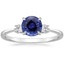 18KW Sapphire Selene Three Stone Diamond Ring (1/10 ct. tw.), smalltop view