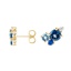 14K Yellow Gold Hydrangea Earrings, smalladditional view 1