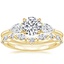 18K Yellow Gold Adorned Opera Diamond Ring (1/2 ct. tw.) with Curved Versailles Diamond Ring