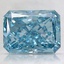 2.74 Ct. Fancy Vivid Blue Radiant Lab Grown Diamond